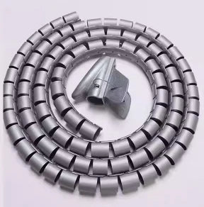 white Cable Wire Protector black office home Organizer Management Pipe Flexible Wire Wrap Line Coiled Tube Cord Sleeve Cover